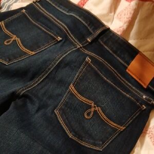 Denim Jeans with Contrast Stitching